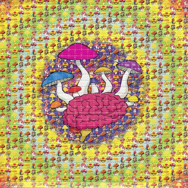 LSD-25 Tabs Mushroom Brain